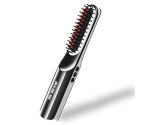 TECH DISCOUNT Lisseur Attelle Sans Fil Portable USB Charge Peigne à Cheveux Droit Peigne à Barbe Pour Hommes Peigne Droit à Double Usage