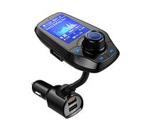 TECH DISCOUNT Transmetteur Voiture Bluetooth FM Mains Libres MP3 T26D/ Couleur Grand écran QC3.0 Charge Rapide Radio FM/MP3