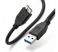 Tech-Fan © Câble USB 3.0 Mâle A vers Micro B, 0.5m,Transfert Haute Vitesse 5Gbps, Synchronisation et Charge, compatible Disque Dur Externe WD, Toshiba Canvio, Galaxy S5, My Passport, Seagate, Maxtor