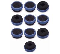 Tech-Fan © Capuchon Trackpoint Dell Noir et Bleu, [Lot de 10], Embout Track Stick, Compatible avec Latitude E7440, E7450, E7470, E7480, E7490