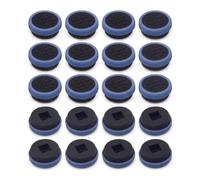 Tech-Fan © Capuchon Trackpoint Dell Noir et Bleu, [Lot de 20], Embout Pointing Stick, Compatible avec Latitude E4300, E4310, E5410, E5440, E5450, E5460, E5470, E5480, E5490, E5500