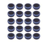 Tech-Fan © Capuchon Trackpoint Dell Noir et Bleu, [Lot de 20], Embout Souris Clavier, Compatible avec Latitude E6400, E6410, E6420, E6430, E6440