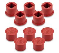 Tech-Fan © Capuchons TrackPoint Rouges, [Lot de 10], PBT, Pointing Stick de Remplacement, Compatible avec IBM Lenovo ThinkPad A20/A21/A22/A30/A31, séries A/G/T/X/R/SL