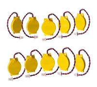 Tech-Fan © [Lot de 10] Piles CMOS CR2016 3V, Connecteur JST-SHR-02V 1 mm, Batteries RTC BIOS, Compatible avec Lenovo ThinkPad X13 Gen 1/2/3, X13 Yoga Gen 1/2/3/4