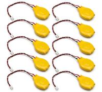 Tech-Fan Lot de 10 Piles CR2032 Lithium 3V, Batterie CMOS RTC BIOS, Compatible avec Dell Precision M2800, M3800, M4600, M4700, M4800, M6600, M6700, M6800, 3510, 3520, 3530