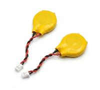 Tech-Fan Lot de 2 Piles CR2032 avec Connecteur 2 Broches, 3V, Lithium, pour HP ProBook 4440s 4430s 4530s 4730s 4540s 4740s 6460B 6465B 6470B 6560b 6570b 4330s 4360s 4460b 4470b 6360b