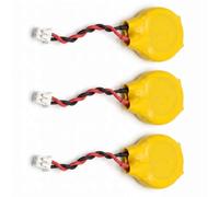 Tech-Fan Lot de 3 Piles CR2032 Lithium 3V avec Connecteur 2 Broches, pour HP ProBook 4440s 4430s 4530s 4730s 4540s 4740s 6460B 6465B 6470B 6560b 6570b 4330s 4360s 4460b 4470b 6360b, Batterie CMOS BIOS