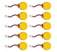 Tech-Fan Pile CR2032 Lithium 3V, Lot de 10, Batterie CMOS RTC BIOS Compatible avec Lenovo ThinkPad T400 T400s T410 T410s T420 T420s T430 T430s T470s T480 T500 T510,Connecteur 2 Broches