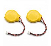 Tech-Fan Pile CR2032 Lithium 3V, Lot de 2, CMOS RTC BIOS, Connecteur 2 Broches, Compatible Lenovo ThinkPad X31-32, X40-41, X60-61, X200-280, X300-301, X370-395, X400 Series