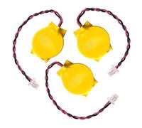 Tech-Fan © Piles CMOS CR2016 3V, [Lot de 3], Câble 2 Fils Tressés Pas 1.0 mm, Batteries RTC BIOS, Compatible avec Acer Nitro 5 (AN515) et Predator Helios 300 (PH315)