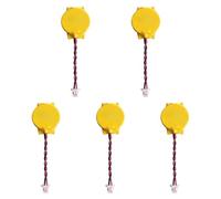 Tech-Fan © Piles CMOS CR2016 3V, [Lot de 5], Câble 2 Fils Tressés Pas 1.0 mm, Batteries RTC BIOS, Compatible avec Acer Nitro 5 (AN515) et Predator Helios 300 (PH315)