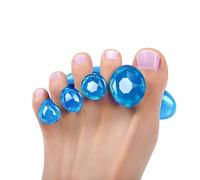 Tech Love Ecarteur Orteil Hallux Valgus Separateur Orteil pour Tous les Orteils en Silicone,Exercices de Yoga,Alignement des Pieds, Extenseurs d'orteils,Bleu(Sans boîte de rangement)