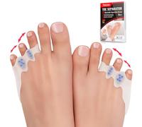 Tech Love Séparateur Orteil Correcteur Petit Orteil Hallux Valgus Ecarteur Orteil Silicone Protection Orteils Usure des Chaussures Détente et Étirement 4 pcs