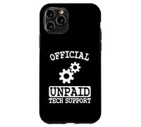 Tech Nerd Y2K Ingénieur Logiciel de Support Technique Officiel Non rémunéré Coque pour iPhone 11 Pro