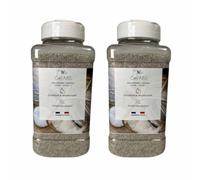 TECH N'FAST Poudre absorbante gelifiante eau vomi, urine, solidifiant et désodorisant - Parfum Eucalyptus - Idéal pour l'urine de chat et chien - Lot de 2 Bouteilles épandeuses 1L - GEL'ABS
