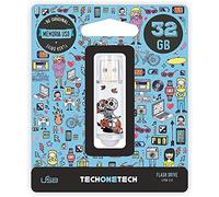 Tech-One-Tech Pendrive 32Go Crâne Moto