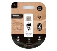 TECH ONE TECH TEC4018-32 lecteur USB flash 32 Go USB Type-A 2.0 Noir, Blanc