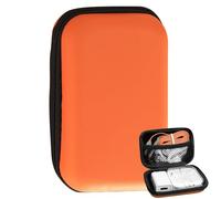 Tech Organizer Pouch - Sac de rangement compact pour câbles, étui d'accessoires électroniques de voyage, porte-gadgets pratique | Pochette étanche à fermeture éclair, support de cordon pour écouteurs