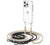 Tech-Protect FlexAir Chain case with MagSafe pour iPhone 15 Pro Max - noir et beige