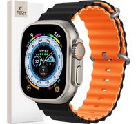 Tech-Protect Iconband Pro Apple Watch 6 / 7 / 8 / 9 / 10 / Se / Ultra 1 / 2 (44 / 45 / 46 / 49 Mm) Noir/Orange
