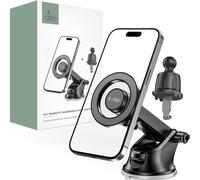 Tech-Protect N51 support de téléphone pour voiture avec MagSafe pour cockpit/ventilations - noir
