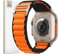 Tech-Protect Nylon Pro Apple Watch 4/5/6/7/8/9/Se/Ultra 1/2 (42/44/45/49 Mm) Noir/Orange