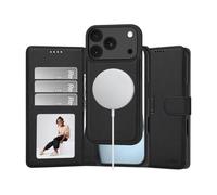 Tech-Protect Portefeuille Coque MagSafe pour iPhone 17 Pro Max / 18 Pro Max - Noir Mat