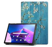 Tech-Protect SmartCase - Étui à Rabat avec Support magnétique - Compatible avec Lenovo Tab M10 Plus 10.6 3rd Gen - Fleurs