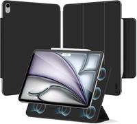 Tech-Protect Smartcase Magnétique pour Apple iPad Air 13" 2024 / 13" 2025 Transparent [2 PACK] Noir