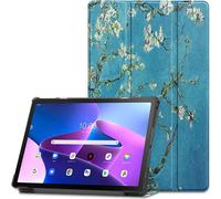 Tech-Protect SmartCase pour Lenovo Tab M10 Plus (3rd gen.) 10.6" TB-125 / TB-128 - bleu avec fleurs de sakura