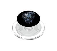 Tech Skull, Technologie mécanique futuriste Skull Bot Future PopSockets PopGrip pour MagSafe