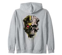 Tech Skull, Technologie mécanique futuriste Skull Bot Future Sweat à Capuche