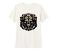 Tech Skull, Technologie mécanique futuriste Skull Bot Future T-Shirt Haut de Gamme