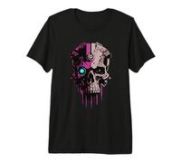 Tech Skull, Technologie mécanique futuriste Skull Bot Future T-Shirt Haut de Gamme