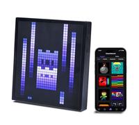 Tech Solutions Cadre pixel Bluetooth intelligent - Écran LED RVB programmable 32 x 32 pour art, animations, horloge numérique, décoration à faire soi-même et accessoires de jeu