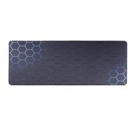 Tech Stor3 Tapis de souris XL nid d'abeilles bleu speed Gaming, 80 x 30 cm, avec base en caoutchouc antidérapante, adhérent et lisse, adapté à toute souris, clavier et ordinateur portable