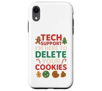 Tech Support Christmas Cookies Lover Women Men Funny Coque pour iPhone XR