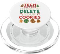 Tech Support Christmas Cookies Lover Women Men Funny PopSockets PopGrip pour MagSafe