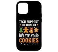 Tech Support Here to Delete Cookies Funny Christmas Coque pour iPhone 12/12 Pro