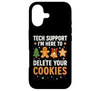 Tech Support Here to Delete Cookies Funny Christmas Coque pour iPhone 17