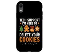 Tech Support Here to Delete Cookies Funny Christmas Coque pour iPhone XR
