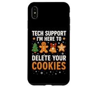 Tech Support Here to Delete Cookies Funny Christmas Coque pour iPhone XS Max