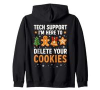 Tech Support Here to Delete Cookies Funny Christmas Sweat à Capuche