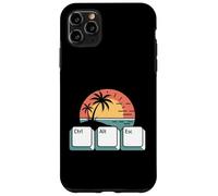 Tech Vacation Humour - Ctrl Alt Esc Beach Escape Coque pour iPhone 11 Pro Max