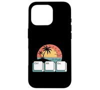 Tech Vacation Humour - Ctrl Alt Esc Beach Escape Coque pour iPhone 16 Pro