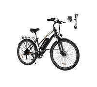 TECH Vélo électrique 28 EK28- Batterie amovible 48V 15Ah Moteur 250W 7-Vitesse Freins à Double Disque - Noir
