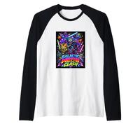 Tech War Cats Clash, Space Cats Illustration Graphic Cartoon Manche Raglan
