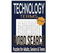 Tech Words - A Word Search Puzzle Book: Word Searches with Easy to Read Print about Technology, Computers and more | 6x9 Inches,110 Pages | 50+ Puzzles - Gift for Vacations, Holidays and Free Time