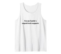 Tech Y2K Programmeur de Soutien Technique Non payé I'm My Family Débardeur