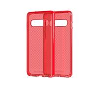 tech21 Coque de Protection pour Samsung Galaxy S10 avec Motif FlexShock Evo Check Rouge Vif